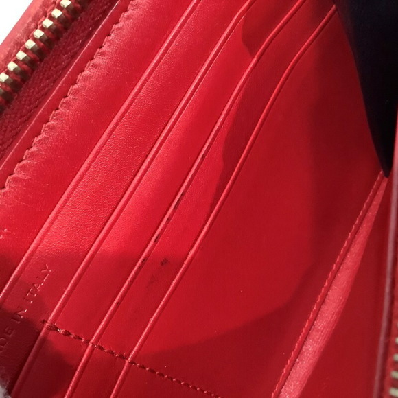 SAINT LAURENT long wallet round INN326599 red leather - Picture 10 of 10